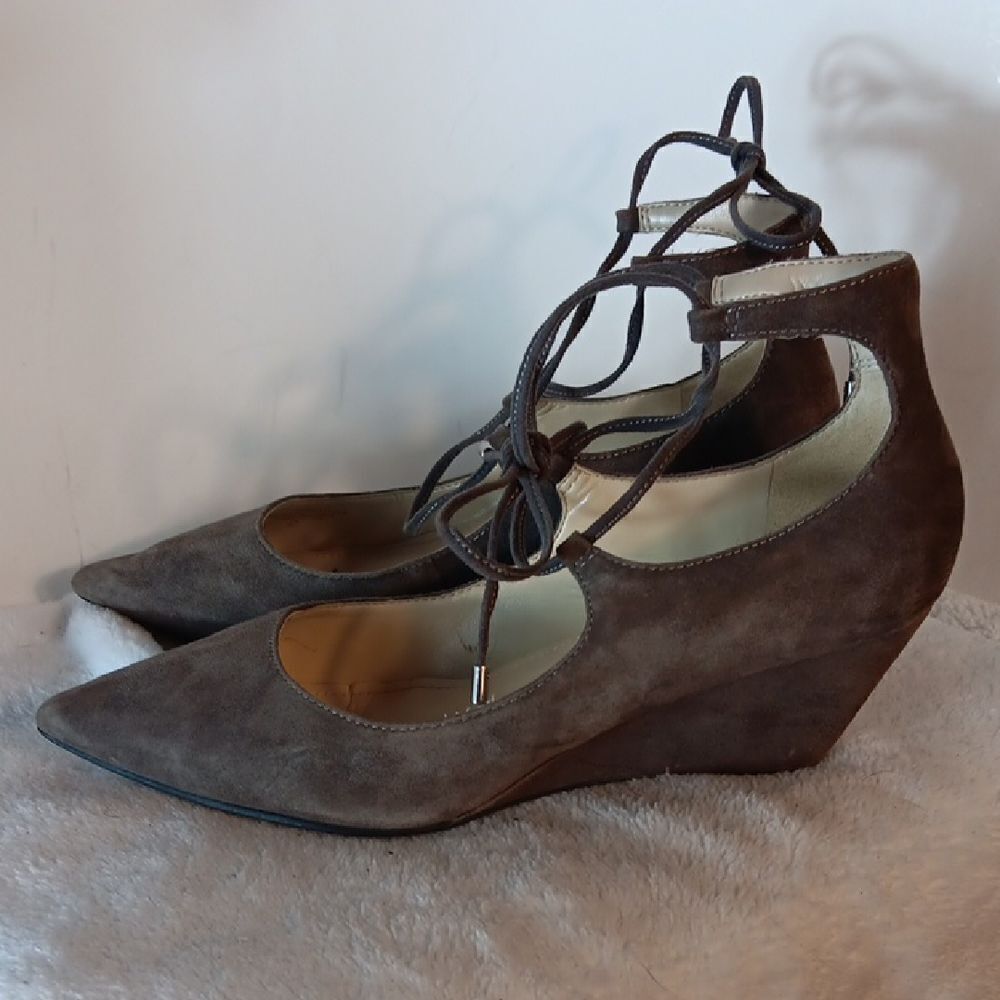 Marc Fisher Lace-Up Wedge Shoes